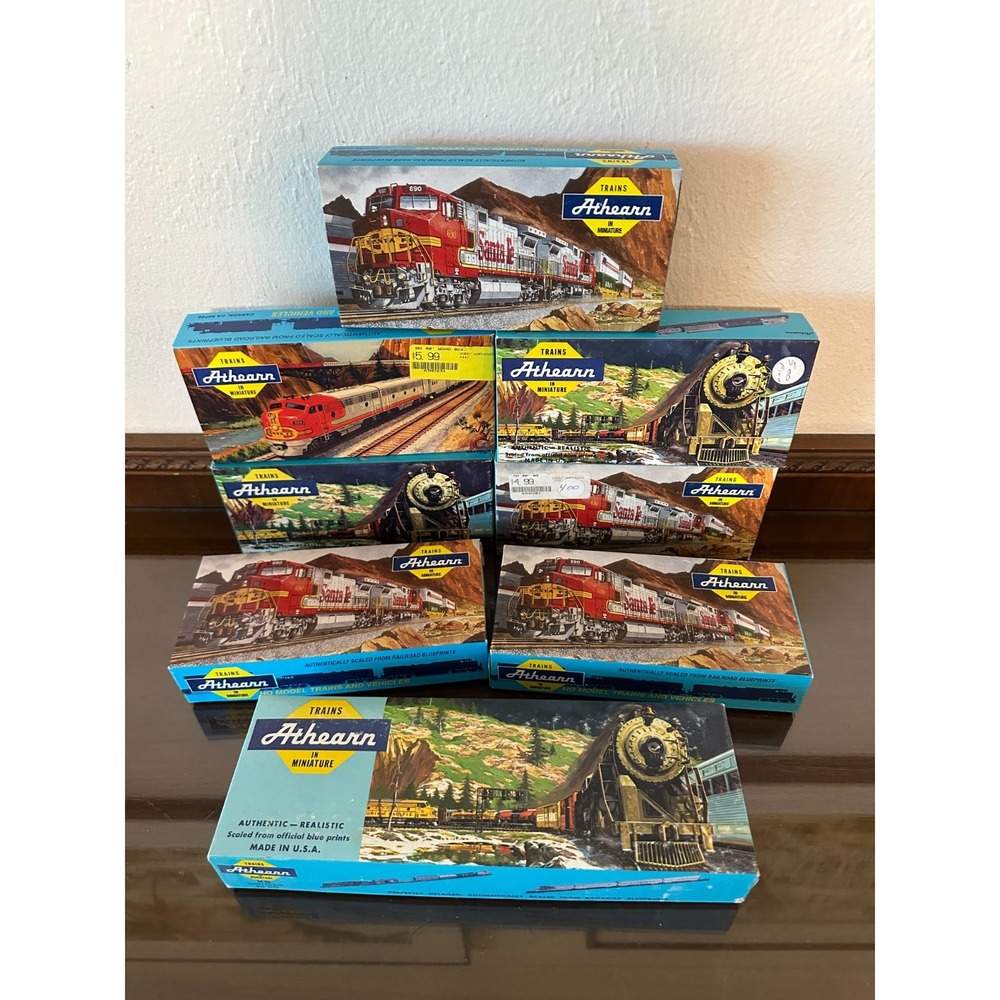 LOT of‎ 8 Athearn Empty Boxes for Model Trains